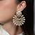 Gold plated kundan earrings