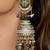 Silver plated kundan earrings