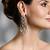 Gold plated kundan pearl earrings