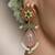 Gold plated kundan multicolor earrings