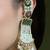 Gold plated kundan pearl earrings