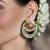 Gold plated kundan earrings