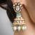 Gold plated kundan earrings