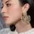 Gold plated kundan earrings
