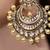 Gold plated kundan earrings