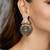Silver plated oxidized earrings