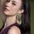 Gold plated kundan green stone earrings