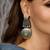 Silver plated oxidized earrings