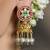 Gold plated kundan earrings