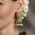 Gold plated kundan earrings