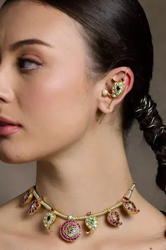 Gold plated earrings