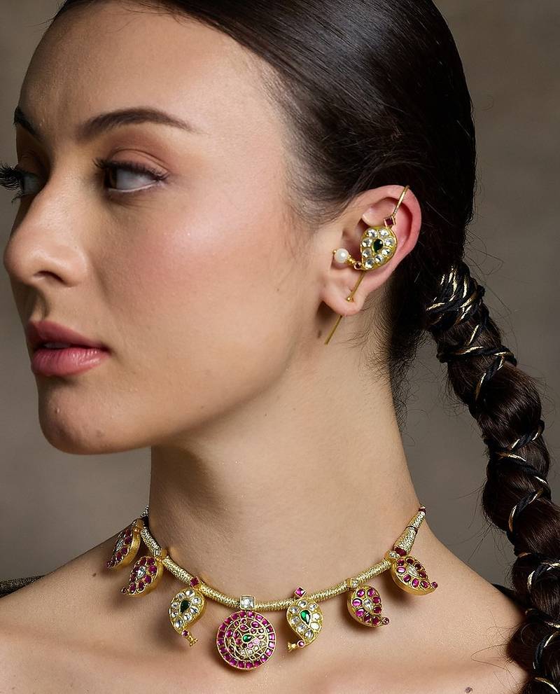 Gold plated earrings