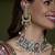 Gold plated kundan multicolor earrings
