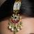 Gold plated kundan multicolor maang tikka