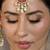 Gold plated kundan multicolor maang tikka