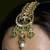Gold plated kundan maang tikka