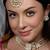 Gold plated kundan maang tikka