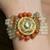 Gold plated kundan red stone bracelet