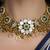 Gold plated kundan necklace set