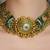 Gold plated kundan necklace set