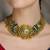 Gold plated kundan necklace set