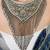 Silver plated oxidized necklace