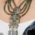 Silver plated oxidized necklace