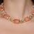 Gold plated kundan pink stone necklace set