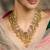 Gold plated kundan Multicolor necklace