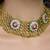 Gold plated kundan necklace set