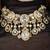 Gold plated kundan necklace set
