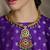 Gold plated kundan multicolor necklace set