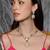 Gold plated kundan green stone necklace set