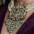 Gold plated kundan multicolor necklace set