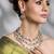 Gold plated kundan necklace set