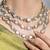 Gold plated kundan necklace set