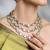 Gold plated kundan necklace set