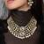 Gold plated kundan pearl necklace set
