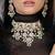 Gold plated kundan necklace set