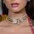 Gold plated kundan pearl necklace set