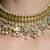 Gold plated kundan necklace set