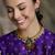 Gold plated kundan necklace set