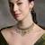 Gold plated kundan necklace set