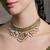 Gold plated kundan necklace set