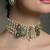 Gold plated kundan multicolor necklace set