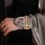 Gold plated kundan bangle