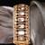 Gold plated kundan bangle