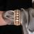 Gold plated kundan bangle