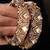 Gold plated kundan bangles