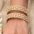 Gold plated kundan bangles